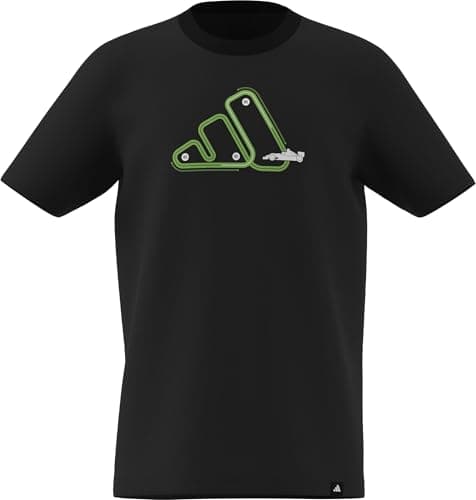 Image of adidas Kids Logo T-Shirt Junior Short Sleeve Lifestyle Black 9-10 Years