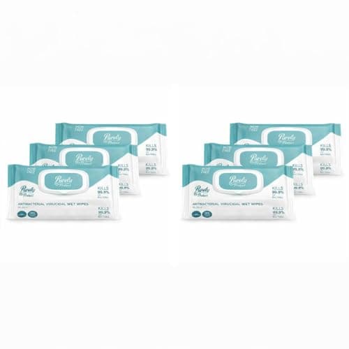 Image of Purely Protect Antibacterial & Virucidal Wet Wipes | Biodegradable, Plastic‑Free, Eco‑Friendly Cleaning Wipes | For Home, Office, Workplace & Industrial Use (6 Packs of 100)