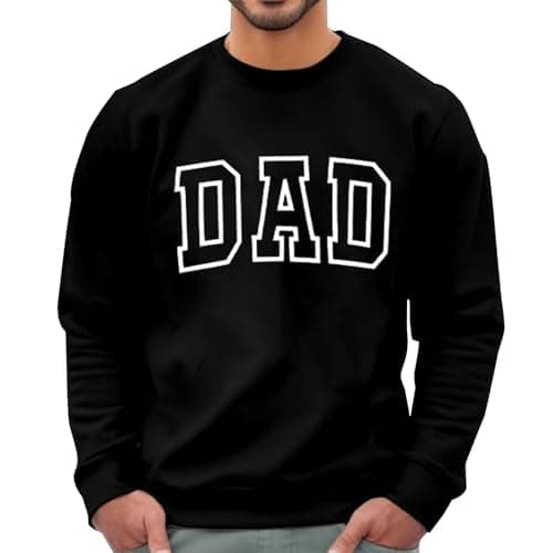 Image of Generisch Pullover Blue Print Crew Neck Loose Sweatshirt Casual Long Sleeve Pullover Tops S Men's Coats, black, L