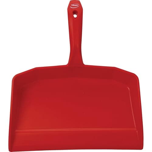 Image of Vikan Red Polypropylene Food Industry Grade Dustpan / Shovel, 330mm Wide