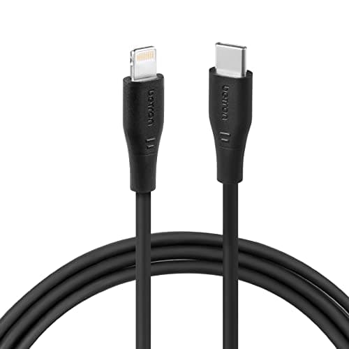Image of Betron USB C to Lightning Cable Compatible with iPhone, 1 Metre, Black