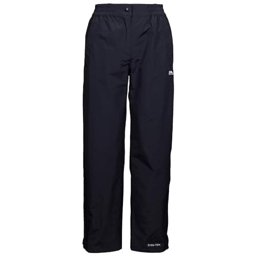 Image of Trespass Womens Walking Trouser Activewear Elastic Waist Taffata Lined Tilbury Black
