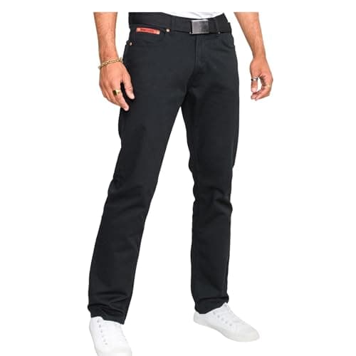 Image of Duke London Extra Tall Original Fit Bedford Cord Black Jeans (Mario) In W50 X L38