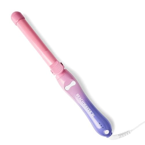 Image of Beachwaver Co. B1 Rotating Curling Iron - Pink Sunset | Automatic 1-Inch Ceramic Curling Iron - Most Common Barrel Size for All Hair Lengths! | Auto-Shut Off, Travel-Friendly, Dual Voltage