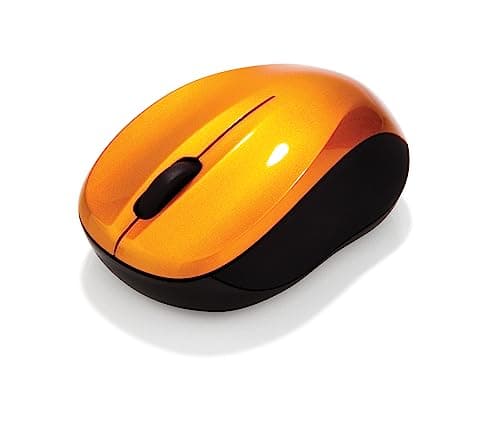 Image of Verbatim GO NANO Wireless Mouse - Optical Wireless Mouse for PC and Mac with 2.4 GHz, 1600 dpi Resolution, Nano Receiver, orange