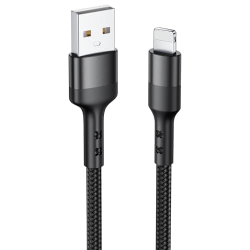 Image of OBNIARAI iPhone Charger Cable 1M Lightning Cable MFi Certified iPhone Charging Cable Fast Charging Lead Nylon Lightning to USB Cable for iPhone 14 13 12 11 Pro Max XS XR X 8 7 6 6s Plus SE, iPad