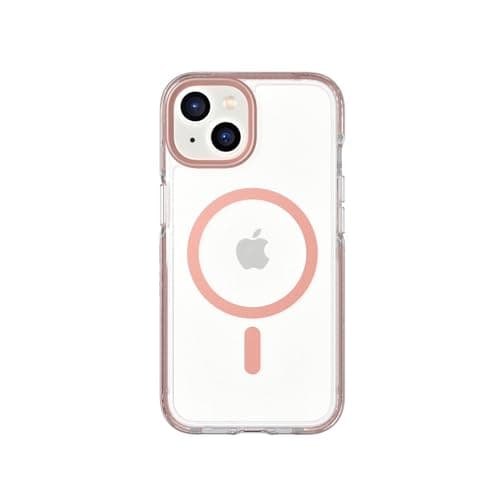 Image of tech21 Evo Crystal Case for iPhone 14 with MagSafe - Rose Gold