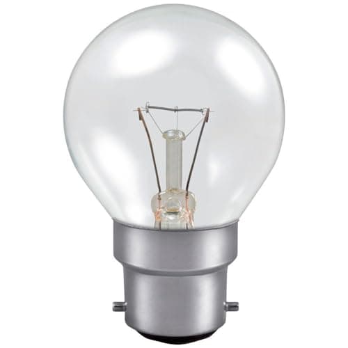 Image of 5-Pack 25W Bayonet Cap B22 Golf Ball Traditional Incandescent Light Bulb