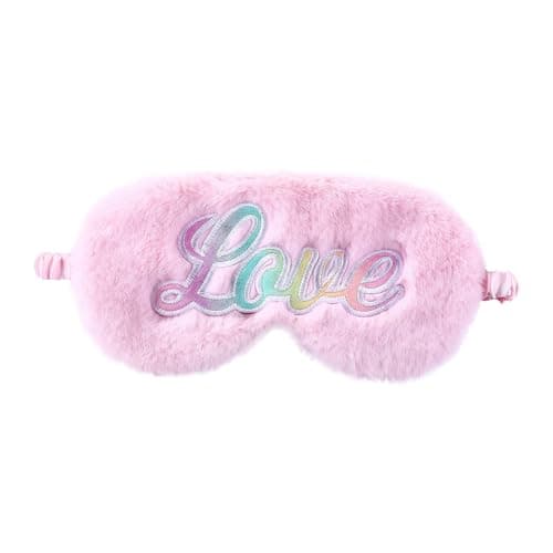 Image of Plush Faux Fur Sleeping Mask - Ultra Soft Eye Cover for Adults & Kids, Perfect for Travel, Office & Home Use, Light-Blocking Comfort A5LOVEMRYZ