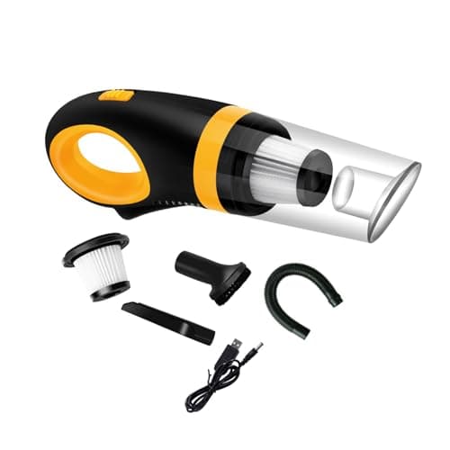 Image of Ruarby MultiFunctional Hand Vacuum 6000PA USB Powered Car Vacuum Quick Clean Up Tool For Pet Hair Crumbs Debris Portable Car