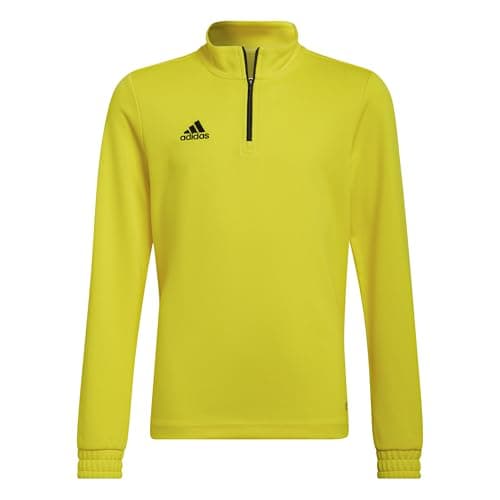 Image of adidas Unisex Kids Entrada 22 Training Top, Team Yellow/Black, 9-10 Years