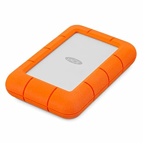 Image of LaCie Rugged Mini, 2TB, 2.5 inches, Portable External Hard Drive, for PC and Mac, Shock, Drop and Pressure Resistant, 2 Year Rescue Services (LAC9000298)