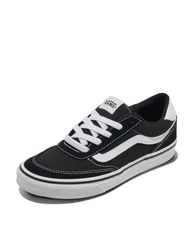 Image of Vans Men's Brooklyn LS Sneakers Suede and Black and White 6