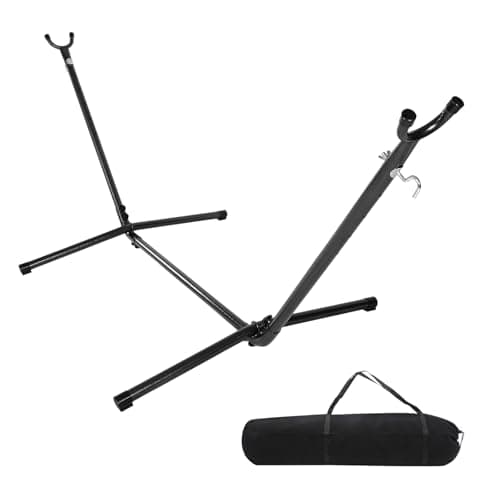 Image of Bonnlo Hammock Stand Only, Adjustable 2.7m Hammock Frame Heavy Duty, Free Standing, 450 Pounds Capacity for Outdoor Garden, Yard
