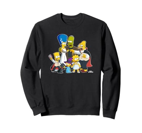 Image of The Simpsons Family Treehouse of Horror Halloween Sweatshirt
