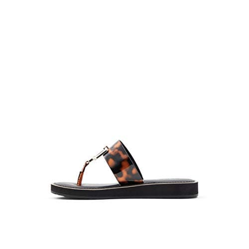 Image of Aldo Women's Tatyx Flat Sandal, Brown Multi, 4 UK