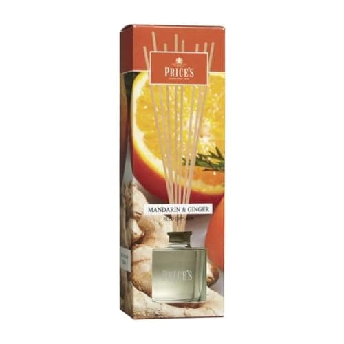 Image of Price's Candles Glass 8 Stick Diffuser - Various Fragrances - 100ml - Permanent Fino 4 Week - Reality Brand Made in Italy