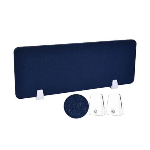 Image of Acoustic Desk Divider Privacy Panel - Noise Reduction Partition Screen for Classrooms Offices Homes & Libraries - Blue 30x60CM - Enhance Privacy & Focus