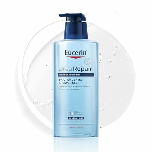Image of Eucerin UreaRepair 5% Urea Gentle Shower Gel 400ml, Moisturising Body Wash for Very Dry, Rough Skin, Gentle Cleansing for Eczema, Psoriasis and Xerosis Prone Skin