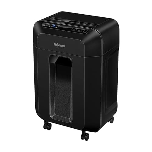 Image of Fellowes Shredder AutoMax 90M – 90-Sheet Auto Feed, 9-Sheet Manual, Mini Cut, P4 Security, Sleep Mode, 17L Bin, Ideal for Home Office, Black