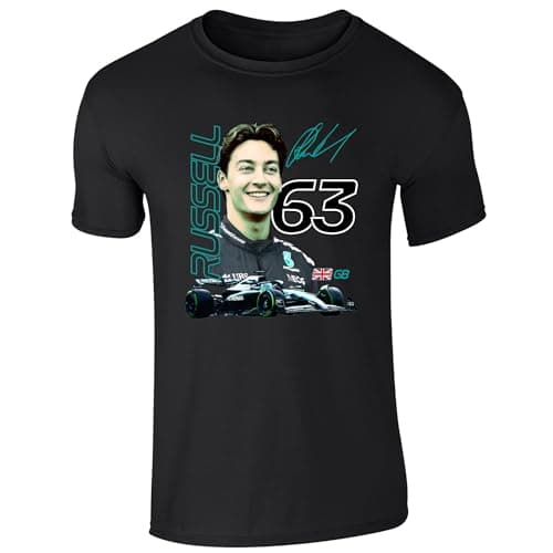 Image of Partisan Russell F1 T-Shirt - Adult (UK, Alpha, XL, Regular, Regular, Black)