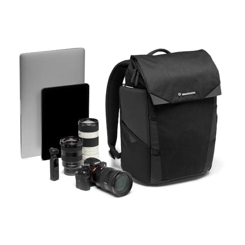 Image of Manfrotto MB CH-BP-30 Chicago Camera Backpack Small, Versatile Daypack/Photo Bag, for Photo/Videographers, for DSLR, Mirrorless, Laptops, Lenses and Travel Gear