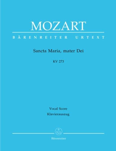 Image of Wolfgang Amadeus Mozart-Sancta Maria, Mater Dei K.273-Piano Reduction-Vocal