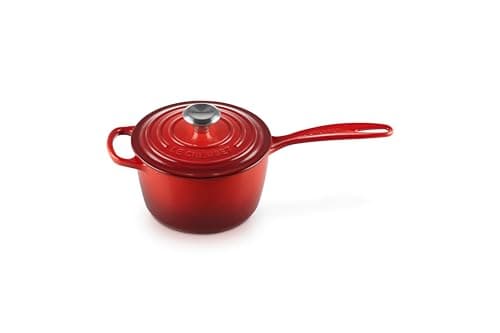 Image of Le Creuset Signature Enamelled Cast Iron Saucepan, for All Hob Types, 16 cm, 1.2 litres, Cerise