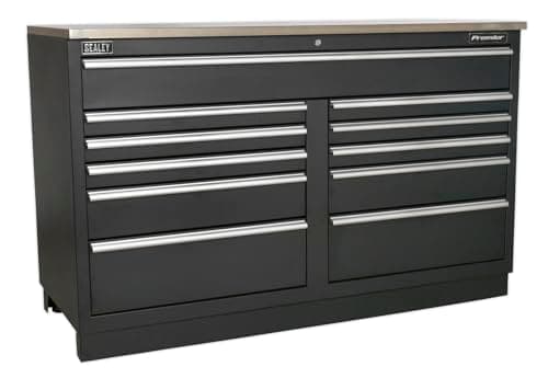 Image of Sealey APMS04 11 Drawer 1550mm Heavy-Duty Modular Floor Cabinet