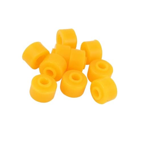 Image of Motoforti Vehicle Car 10 Pcs Orange Rubber Shock Absorber Bushings 10mm x 28mm x 20mm Long-lasting