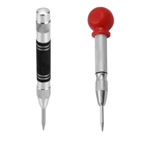 Image of Zopseet 2PCS Automatic Centre Punches,2 Pack Heavy Duty Spring Loaded Center Punches,Heavy Duty Automatic Center Punches,Adjustable Tension Spring Center Punches Tool for Metal,Glass，Steel,Wood,DIY