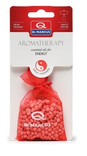 Image of Dr. Marcus – Mood Energy Air Freshener, with Essential Oils of Patchouli and Cedar, Aromatic Pearls in Tulle Bag, Universal Use