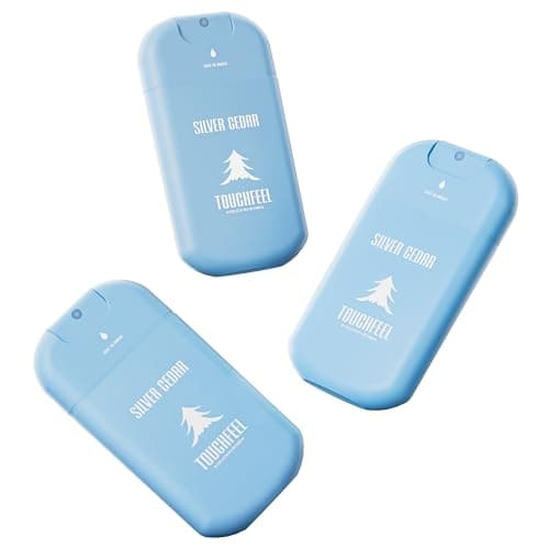 Image of Power Mist Hand Sanitizer Spray, Scented Hydrating Hand Sanitizers Travel Size Refillable, Pocket Portable 3-Pack (Silver Cedar) 0.93Fl Oz 460-Sprays Each