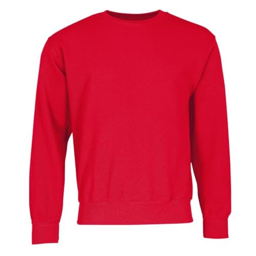 Image of Fruit of the Loom Men's Set-in Classic Sweater, Red, M UK
