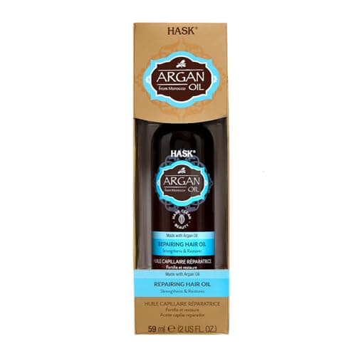 Image of HASK Argan Repairing Hair Oil for shine and frizz control for all hair types, color safe, gluten free, sulfate free, paraben free - 1 100ml Bottle