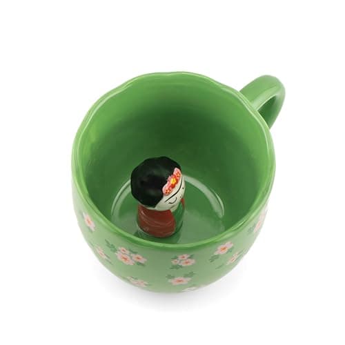 Image of Sass & Belle Frida Kahlo Surprise Mug – Unique Artistic Coffee Cup for Frida Fans – Novelty Tea Cup & Coffee Mug from Sass and Belle