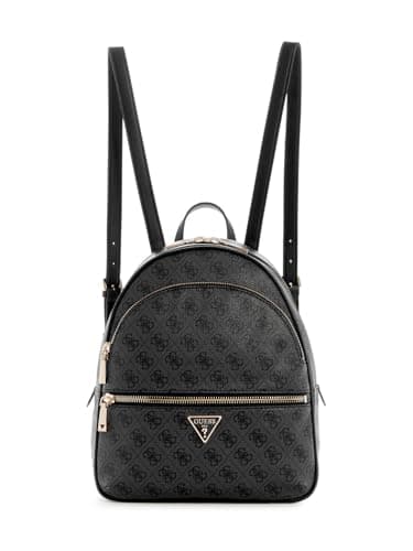Image of GUESS Women's Manhattan Large Backpack, Coal Logo, One Size