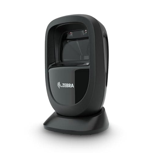 Image of Zebra Technologies - DS9308 SR Presentation Scanner USB Kit - Compact Design with Near-Zero Footprint - Adaptive Illumination - For Space Constraint Counters - Rapid Scanning - Black