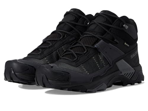 Image of Salomon Men's X Ultra 5 Mid GTX Hiking Shoe, Black/Asphalt/Castlerock, 9.5 UK