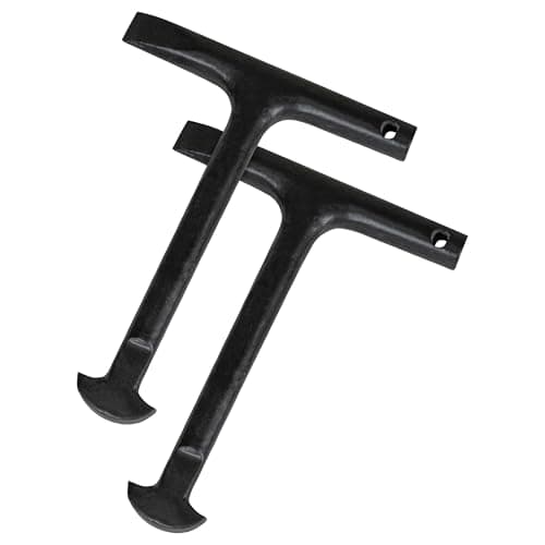 Image of Faithfull Manhole Keys (Pair), D Type, Powder Coated Steel – 125mm