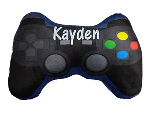 Image of Game Controller Shaped Gaming Personalised Cushion Gift