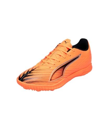 Image of Puma Unisex Ultra 6 Play Turf Football Boots, Heat Fire-Puma Black-Glowing Red, 6 UK