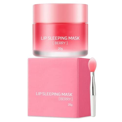 Image of Lip Mask - Lip Sleeping Mask - Lip Sleep Mask Overnight Lip Skincare Lip Oils - Lip Moisturiser for Dry Chapped Peeling Cracked Lips Fades Lip Lines, Lip Balm for Moisture Lip Care