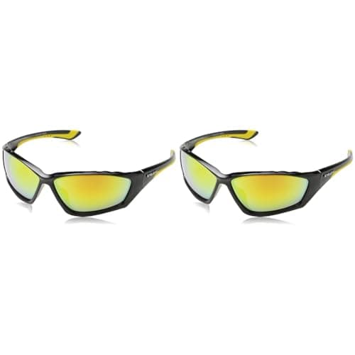 Image of Eyelevel Men's Bullet Sports Sunglasses, Black (Black/Yellow), One size