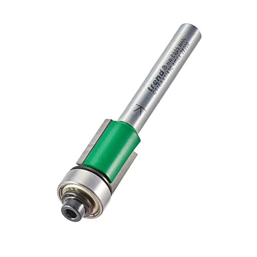 Image of Trend CraftPro Self-Guided Trimmer Router Cutter Bit, 1/4 Inch Shank, 12.7mm Cut Diameter & 16mm Cut Length, Tungsten Carbide Tipped, C116AX1/4TC