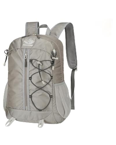 Image of szyanlai Hiking Backpack for Men Women, 30L Ultra Lightweight Foldable Waterproof Rucksack,Back Pack Rucksack for Men Women Kids Camping Travel (Grey)
