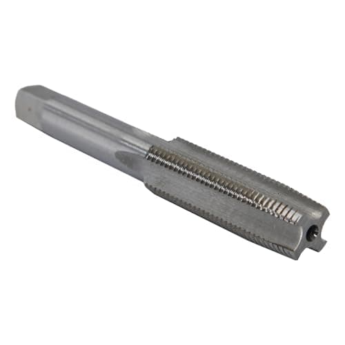 Image of Drill America DWT Series Qualtech Carbon Steel Hand Threading Tap, Uncoated (Bright) Finish, Round with Square End Shank, Bottoming Chamfer, 5/8"-11 UNC (Pack of 1)
