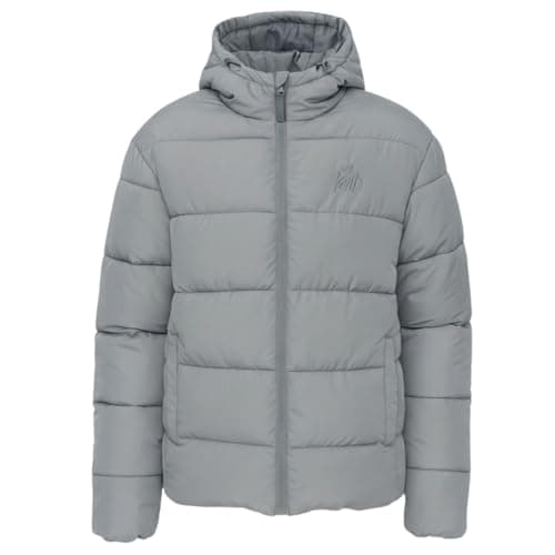Image of Kings Will Dream Men’s Puffer Jacket Winter Coat – Hooded, Full Zip, Buttoned Pockets, Warm Quilted Design Asphalt M