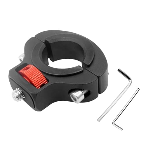 Image of BuxiuGK 360°Rotatable Bicycle handlebar mount for Gopro,Bicycle Camera Clip with 1/4" Screw Compatible with DJI OSMO and Action Cameras