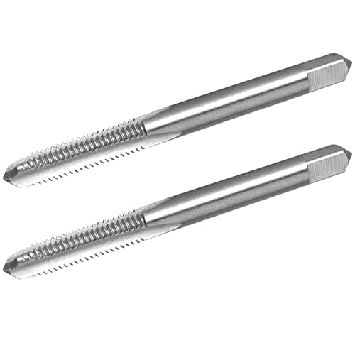 Image of Burkit 2pcs 1/4"-28 UNF Thread Tap Right Hand, HSS 1/4 x 28 UNF Straight Fluted Machine Tap